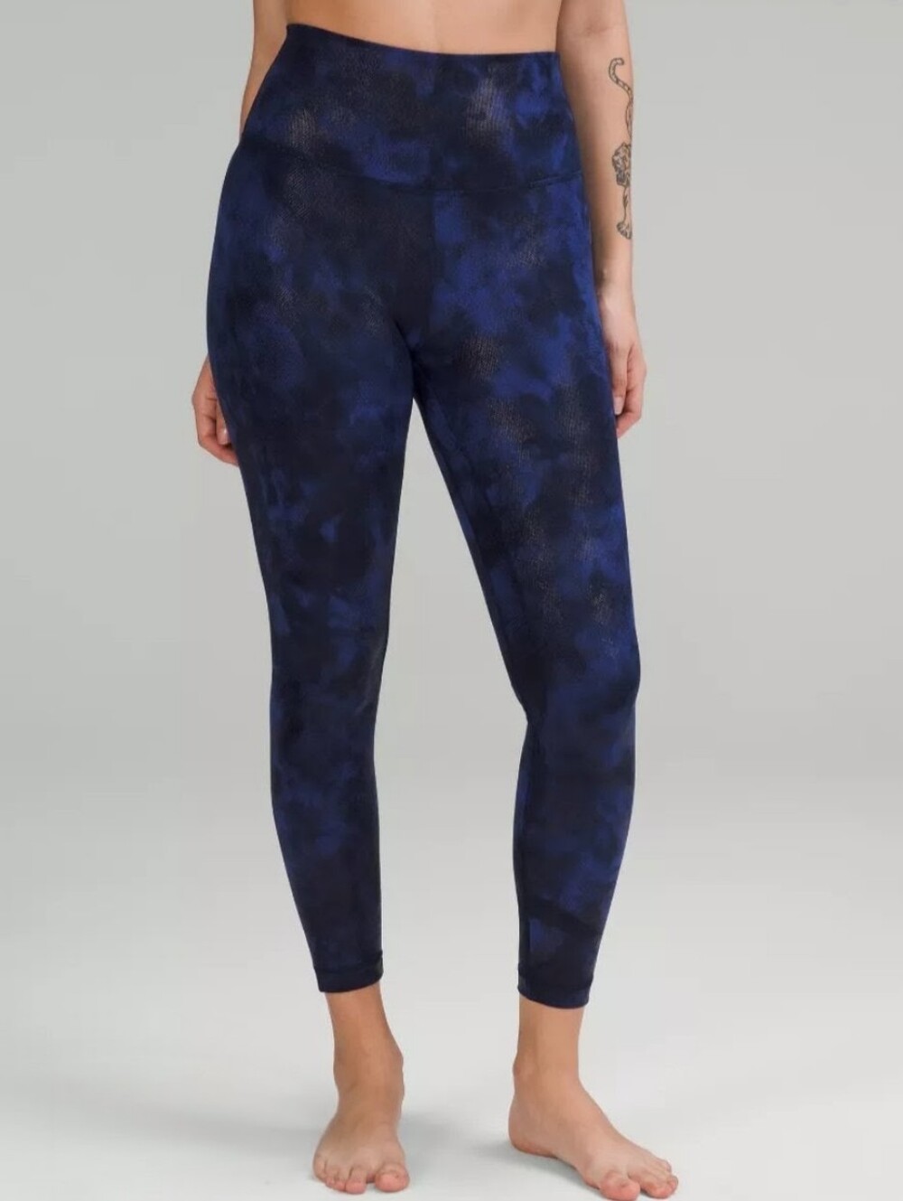 Lululemon, Align High Rise Pant, Navy Diamond Dye Shine, Size 8